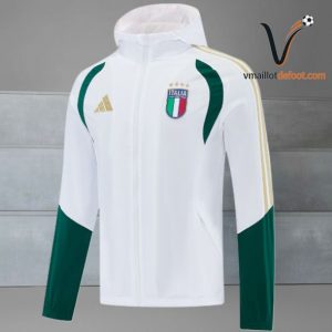 Survetement Italie Capuche 2026 - blanc vert