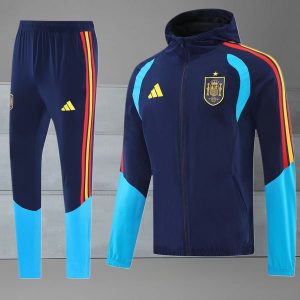 Ensemble Survetement Espagne Capuche 2026 - bleu