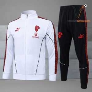Ensemble Survetement AC Milan 2025/2026 - Blanc Rouge Noir