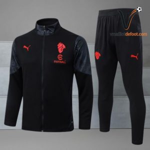 Ensemble Survetement AC Milan 2025/2026 -Noir Rouge