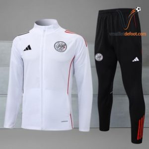 Ensemble Survetement Ajax 2025/2026 - blanc noir