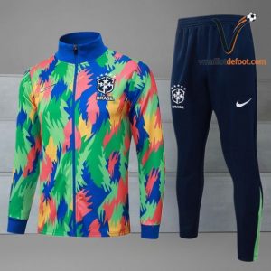 Ensemble Survetement Bresil 2026 - vert bleu