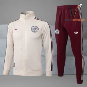 Ensemble Survetement Ajax Enfant 2025/2026 - jaune rouge