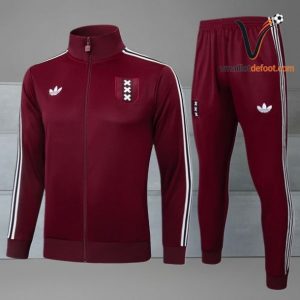 Ensemble Survetement Ajax Enfant 2025/2026 - rouge blanc