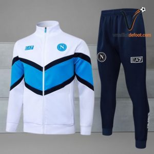 Ensemble Survetement Napoli Enfant 2025/2026 - blanc bleu