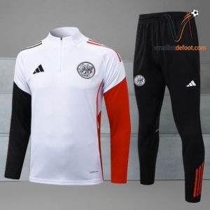 Ensemble Survetement Ajax 2025/2026 - blanc noir rouge