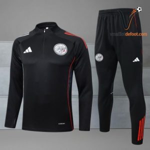 Ensemble Survetement Ajax 2025/2026 - noir rouge