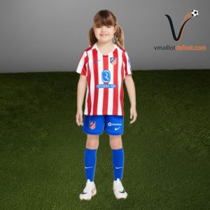 Maillot Domicile de Foot Atletico de Madrid 2025/2026 - Ensemble Enfant