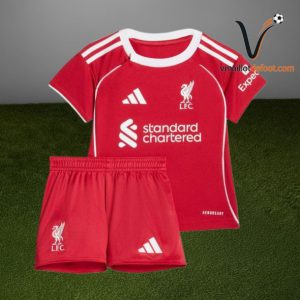 Maillot Domicile Liverpool 2025/2026 - Ensemble Enfant