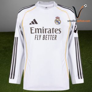 Maillot Domicile Real Madrid 2025/2026 - Manches longues