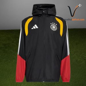 Survetement Allemagne Capuche 2026/2027 - Rouge Noir