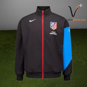 Veste de Survetement Atletico Madrid 2025/2026 - Noir Rouge