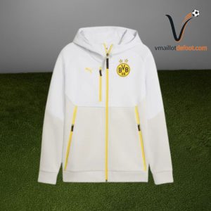 Survetement Dortmund Capuche 2025/2026 - Blanc