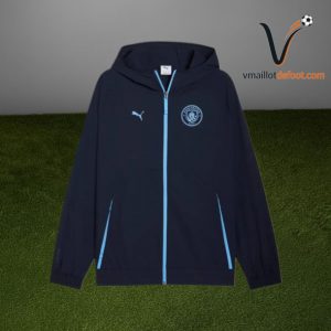 Survetement Manchester City Capuche 2025/2026 - Bleu