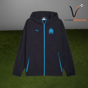 Survetement Olympique de Marseille Noir Capuche 2025/2026