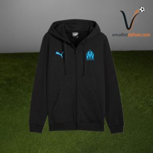 Survetement Olympique de Marseille Capuche Noir 2025/2026