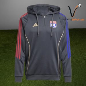 Survetement Olympique lyonnais Capuche 2025/2026 - Gris