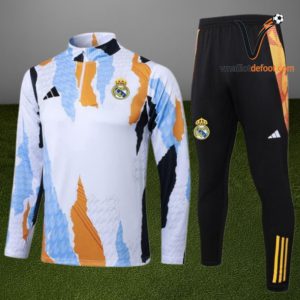 Ensemble Survetement Real Madrid 2025/2026 - Bleu Blanc