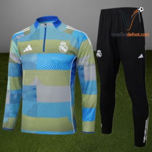 Ensemble Survetement Real Madrid 2025/2026 - Bleu Vert
