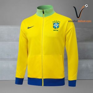 Veste de Survetement Bresil 2026 - jaune vert
