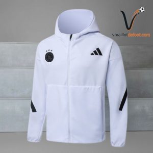 Survetement Ajax Capuche 2025/2026 - blanc