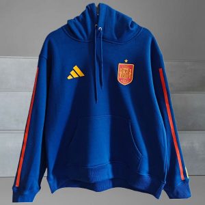 Survetement Espagne Capuche 2026 - bleu rouge