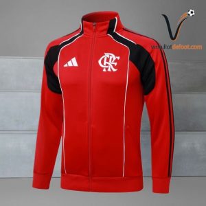 Survetement Flamengo Capuche 2026 - rouge noir