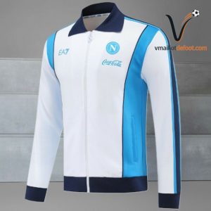 Veste de Survetement Napoli 2025/2026 - blanc bleu