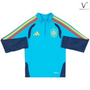 Veste de Survetement Espagne 2026/2027 Bleu Rouge Jaune