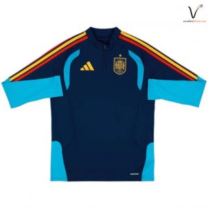 Veste de Survetement Espagne 2026/2027 Jaune Bleu Rouge