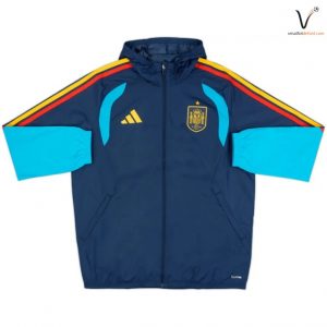 Survetement Espagne Capuche 2026/2027 Bleu Rouge