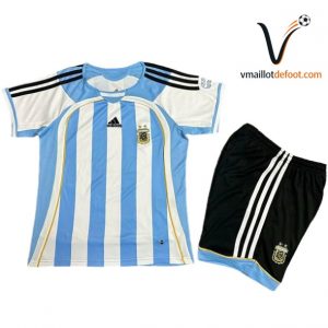 Maillot Domicile Argentine 2006 - Ensemble Enfant