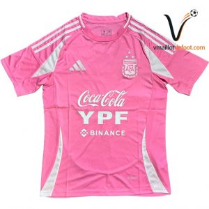 Maillot Argentine special 2026 rose blanc