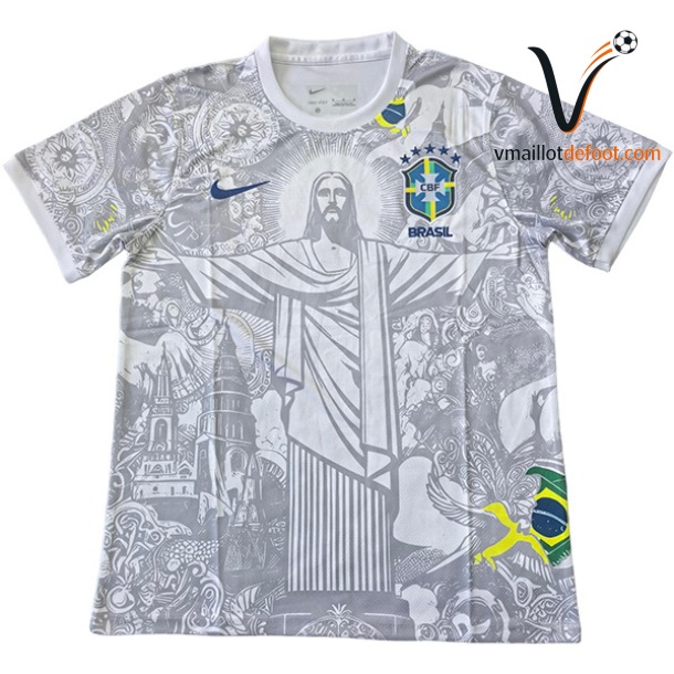Maillot Brésil Special 2026 blanc gris