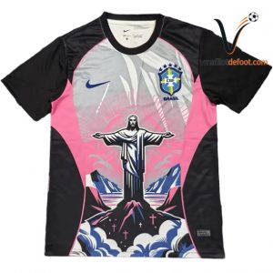 Maillot Brésil Special 2026 noir gris rose