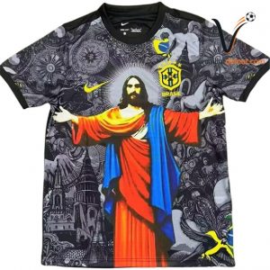Maillot Brésil Special 2026 noir gris rouge