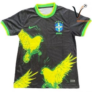 Maillot Brésil Special 2026 noir jaune vert