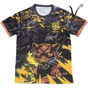 Maillot Brésil Special 2026 noir orange