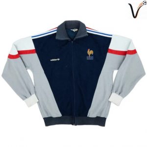 Survetement Equipe de France 1986/1988 Bleu Gris