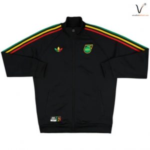 Veste de Survetement Jamaique 2026/2027 Noir Jaune