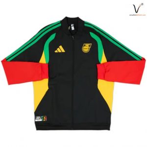 Veste de Survetement Jamaique 2026/2027 Noir Jaune Rouge