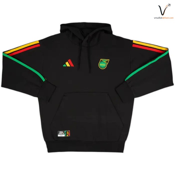 Veste de Survetement Jamaique Capuche 2026/2027 Noir