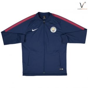 Veste de Survetement Manchester City 2017/2018 Bleu