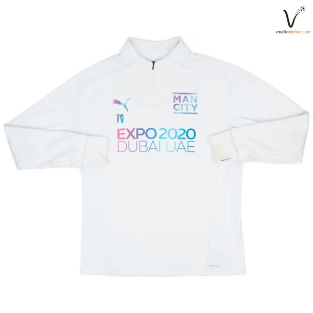 Veste de Survetement Manchester City 2021/2022 Blanc