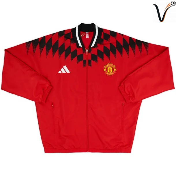 Veste de Survetement Manchester United 2026/2027 Rouge Noir