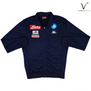 Veste de Survetement Napoli Capuche 2015/2016 Bleu