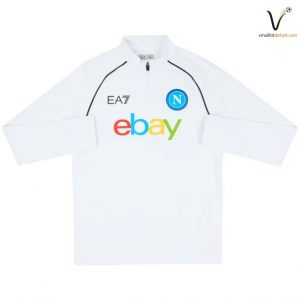 Veste de Survetement Napoli Capuche 2023/2024 Blanc