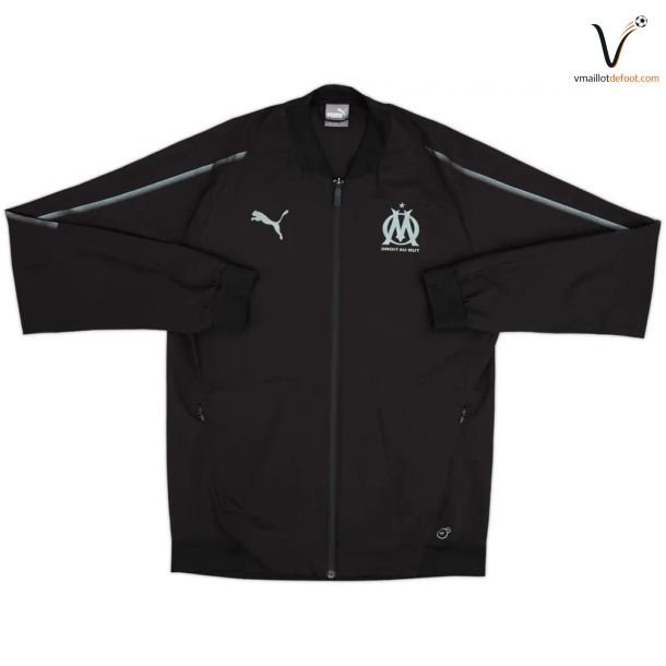 Veste de Survetement Olympique de Marseille 2018/2019 Noir