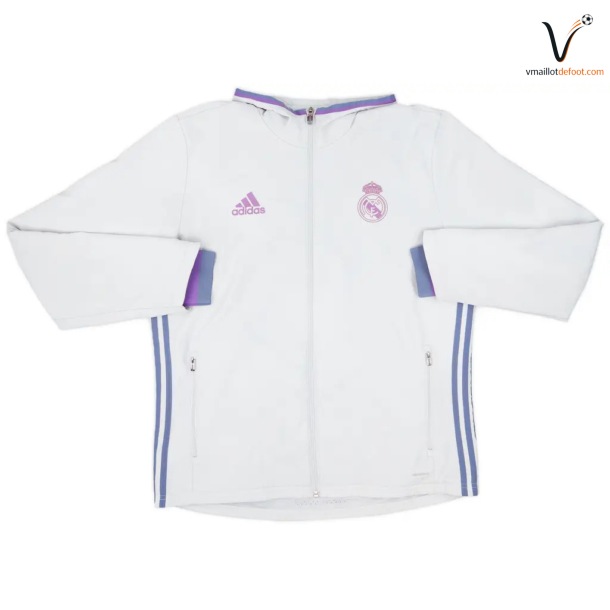 Veste de Survetement Real Madrid 2016/2017 Blanc