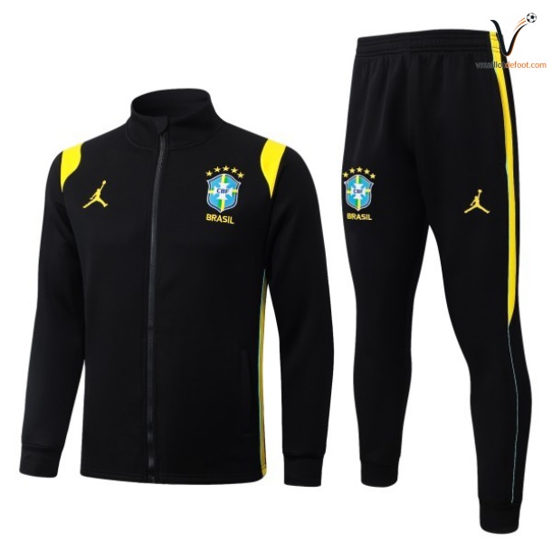 Ensemble Survetement Bresil Enfant 2026/2027 - noir jaune